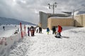 HERMON, ISRAEL- JANUARY 25, 2022:ÃÂ The top point of the ski resort